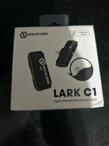 Microfone Hollyland lark C1 entrada tipo light
