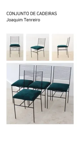 Conjunto cadeiras Joaquim tenreiro 