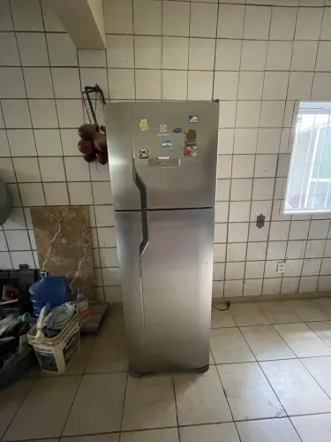 Geladeira inox duplex