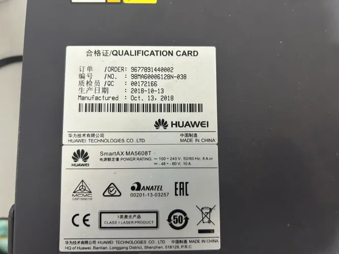 Olt Huawei smart AX Ma5608t