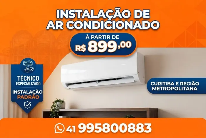 Instalação de ar condicionado