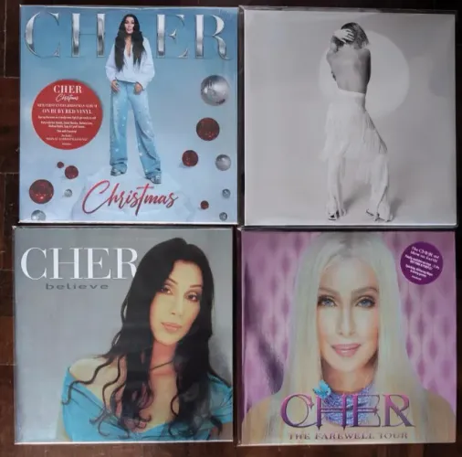Vinil lp Cher Carly Rae Jepsen Believe, Christmas, Farewell Tour Dedicated -vendo separado