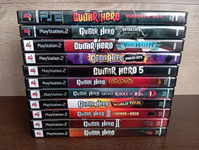 Coleção Guitar Hero para PS2 (REPRÔ) LEIA