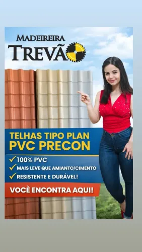 Telhas  tipo plan PVC PRECON 242x086