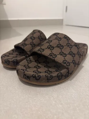 Chinelo Slide Gucci Monogram - GG Supreme Canvas