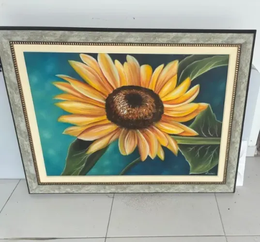 Quadro Pintura Girassol