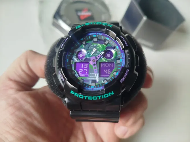 Relógio Casio G-Shock GA-100BL Frete grátis 