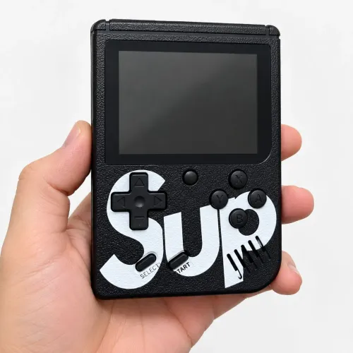 Videogame Portátil Retrô SUP - Console de Jogos Clássicos Preto<br>