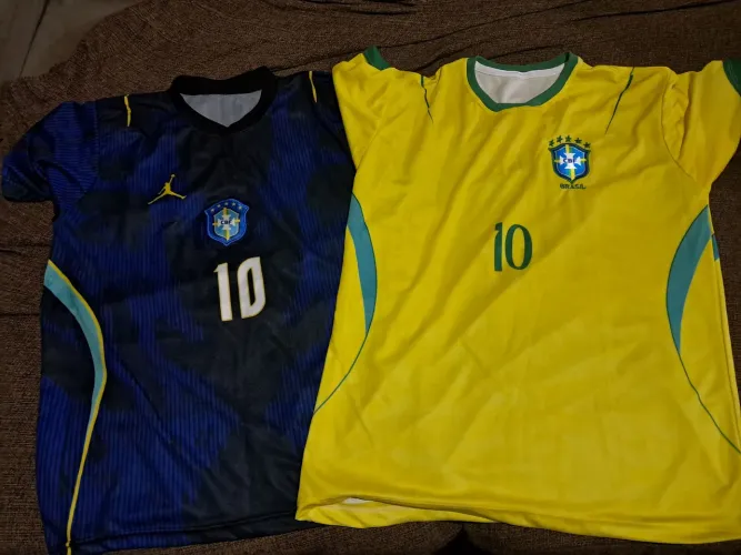 2 camisetas da seleção brasileira