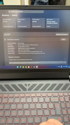 Notebook Gamer DELL G15 5530