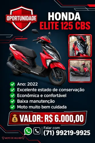 Moto elite está devendo pneu novo e banco novo 