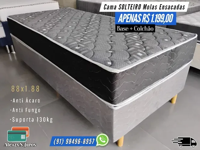 CAMA SOLTEIRO MOLAS ENSACADAS OFERTA