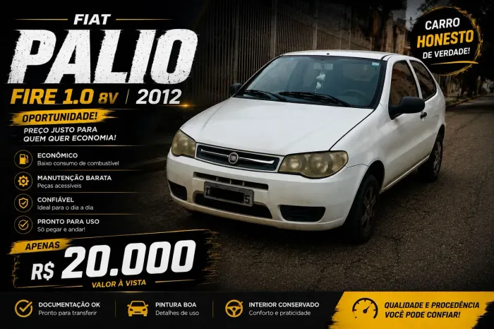 Fiat Palio 1.0 Economy Fire Flex 8V 2P 2012