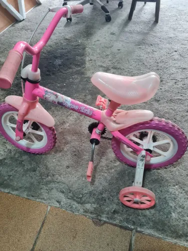 Bicicleta infantil aro 12 rosa