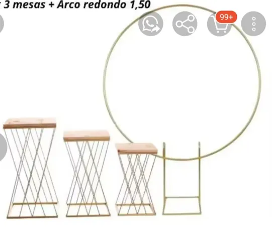 Kit mesas e arco para aniversário