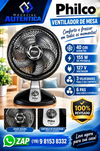 VENTILADOR DE MESA PHILCO (64V-26)