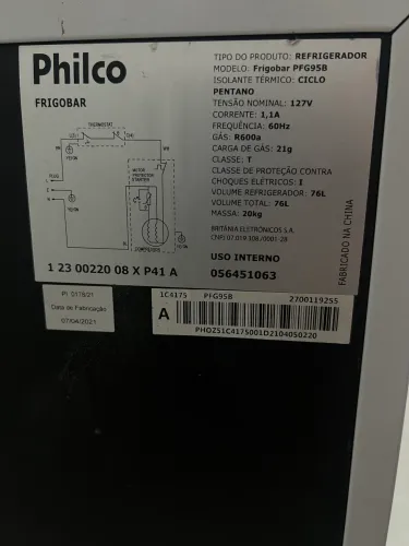 Frigobar Philco 76L