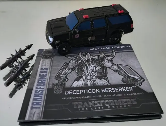 Figure Transformers The Last Knight - Decepticon Berserker, completo, TLK, original Hasbro