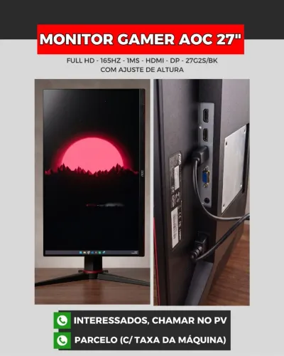 Monitor AOC Gamer 27G2S