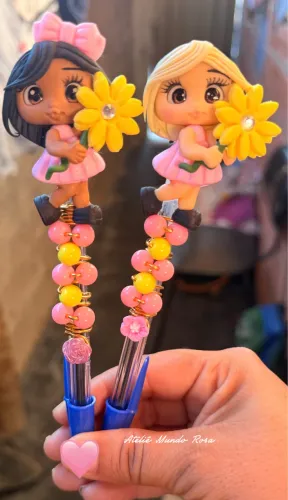 Caneta decorada dia das mães 