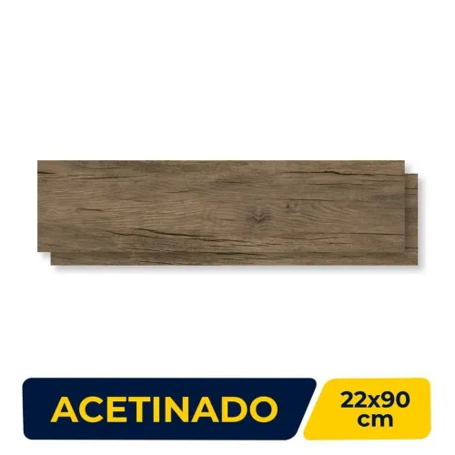 Piso Cerâmico Amadeirado Lume Naturale 22x90 Retificado - 6 Caixas