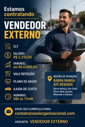 Vendedor Comercial Externo