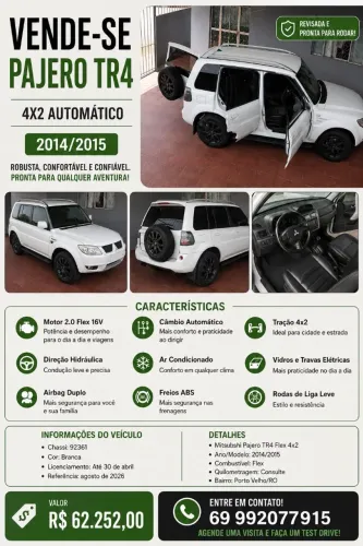 Mitsubishi Pajero TR4 2.0 Flex 16V 4X2 Aut. 2015