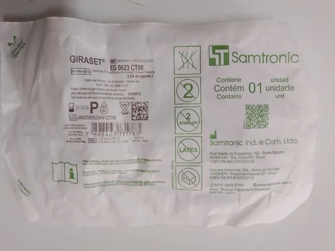 Equipo Enteral Giraset Samtronic EG0623CT00 P/ Bomba ST550T2