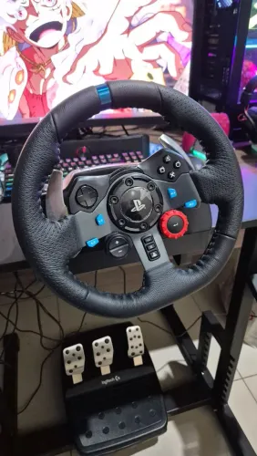 Volante g29 completo com cambio e suporte cocktail 
