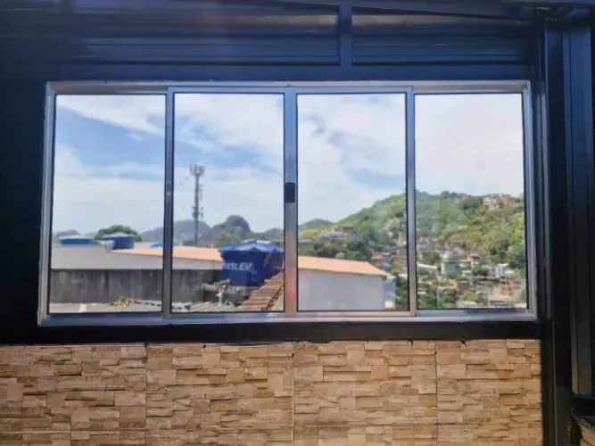JANELÃO DE ALÚMINIO 1.20X2.00 4 FOLHAS - NOVA DA FÁBRICA