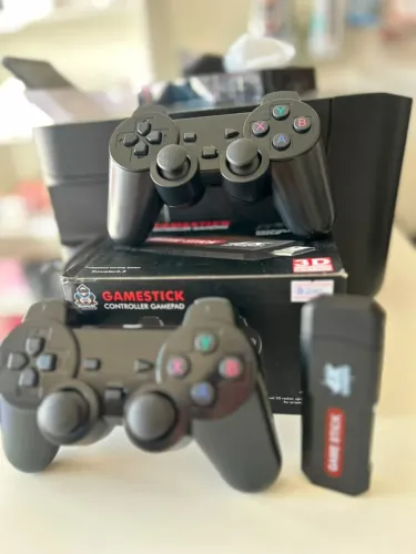 Game retrô stick para TV com 2 controles sem fio