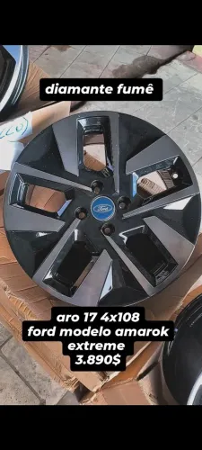aro 17 lançamento Amarok furacão ford verniz fume 4x108<br><br>3.890$
