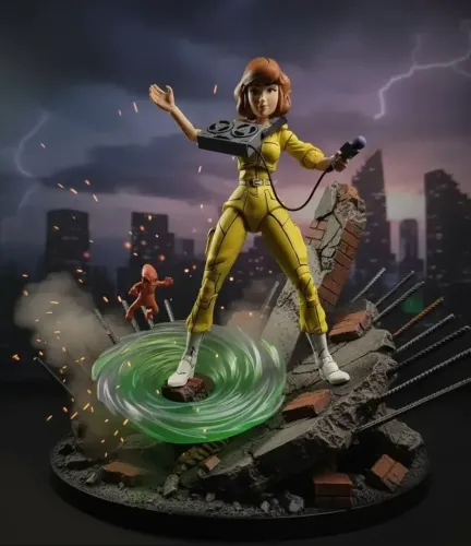 Boneca - Neca TMNT Tartarugas Ninja April O'Neil