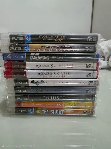Kit 9 jogos PS3 + 1 jogo PS4 ( INCLUSO 2 JOGOS RAROS) - VEJA DESCRIÇÃO