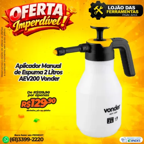 Aplicador Manual de Espuma 2 Litros AEV200 Vonder