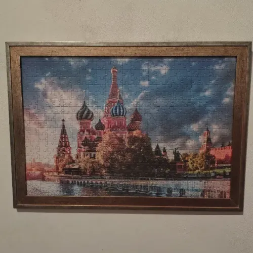 Quadros Quebra Cabeça com molduras e vidro antireflexo
