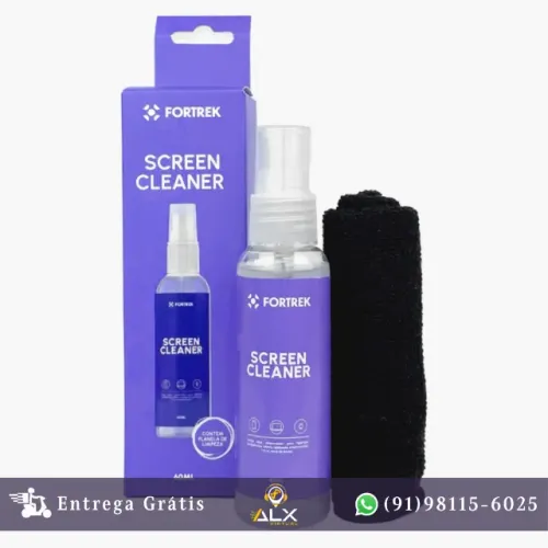 Limpa Telas Spray Com Flanela 60ml Fortrek *ENTREGA GRÁTIS*