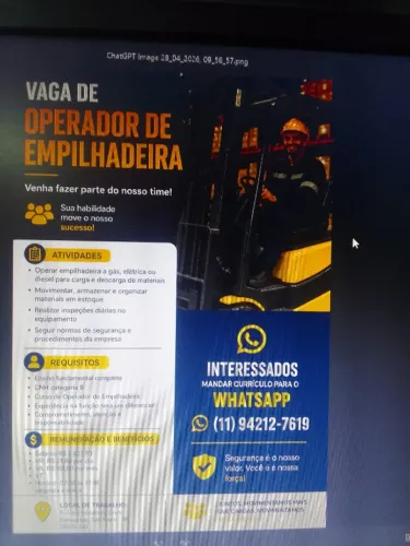 Operador de Empilhadeira