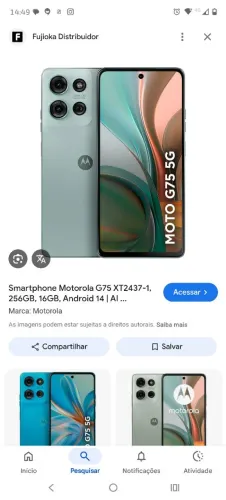 Vendo moto G 75