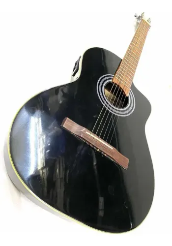 Violão Giannini Preto elétrico relíquia