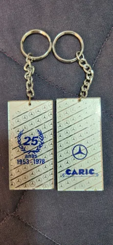 Chaveiro Antigo Mercedes-Benz 25 Anos (1953-1978) Colecionador