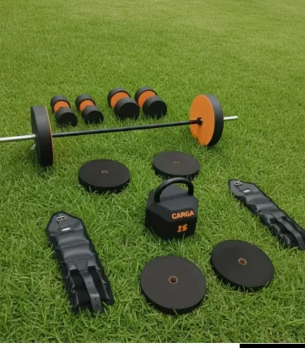 Kit musculação 75kg