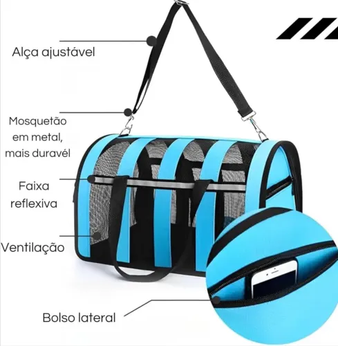 Bolsa de transporte pet grande