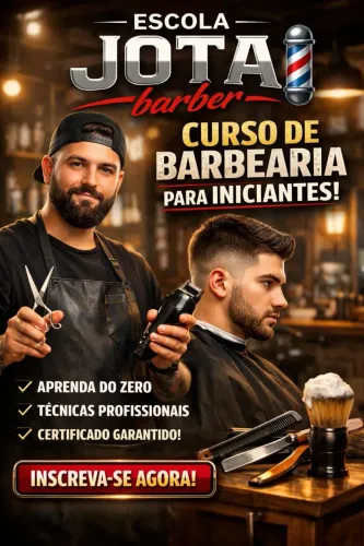 Curso de Barbearia* Escola Jota Barber