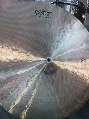 Pratos Domene Cymbals 24 Polegadas Ride Worship Bronze B20 Cor Dourado
