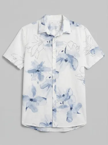 Camisa Floral Linho Riachuelo Tam M - Usada 1x - Seminova