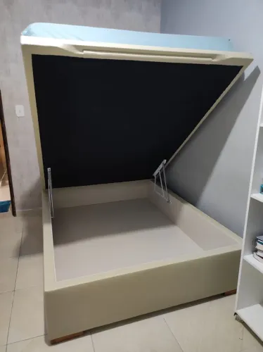 Cama baú casal sem colchão