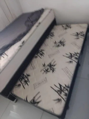 Cama Box Conjugada Solteiro com Auxiliar