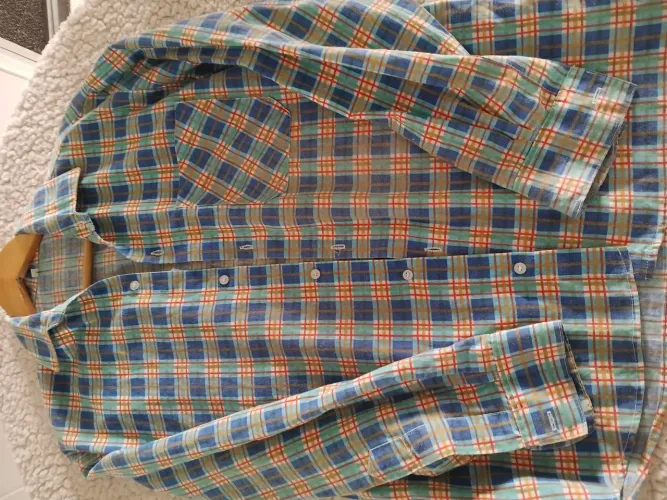 Camisa estilosa xadrez manga longa 