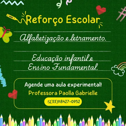 Dou aula de reforço pra quem precisa